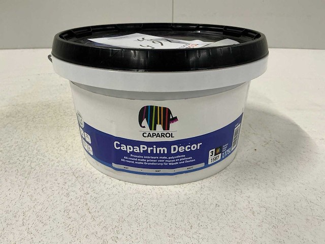 Caparol capaprim decor voorstrijkmiddel 4,7l (3x)” ongebruikt” - afbeelding 1 van  1