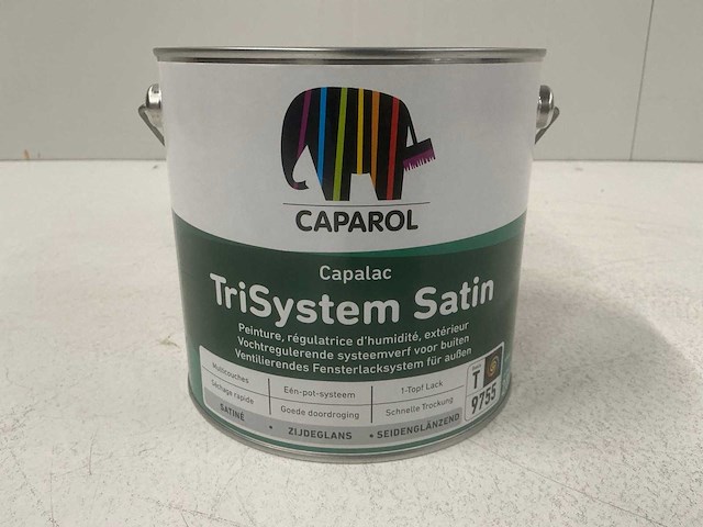 Caparol caparol trisystem satin verf 2l (3x) “ongebruikt” - afbeelding 1 van  1
