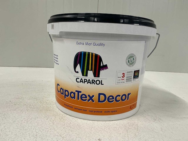 Caparol capatex decor muurverf 4,7l (3x) “ongebruikt” - afbeelding 1 van  1