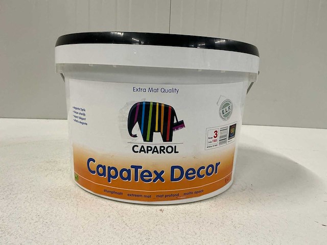 Caparol capatex decor muurverf 9,4l (2x)”ongebruikt” - afbeelding 1 van  1