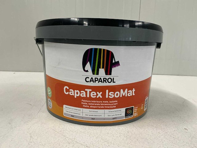 Caparol capatex isomat binnenmuurverf 10l(3x)”ongebruikt” - afbeelding 1 van  1
