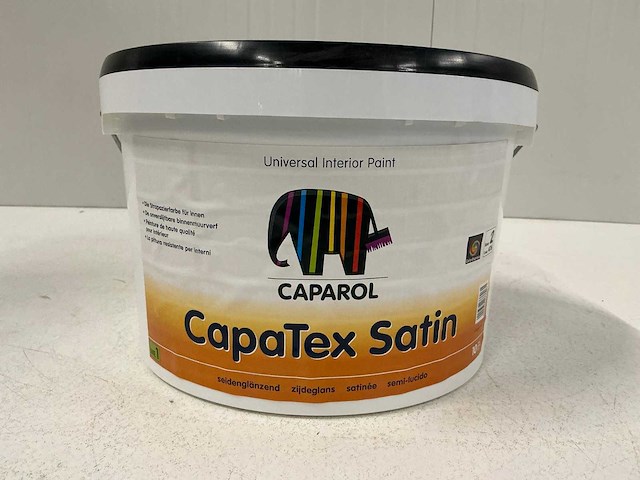 Caparol capatex satin binnenmuurverf 10l (2x)”ongebruikt” - afbeelding 1 van  1