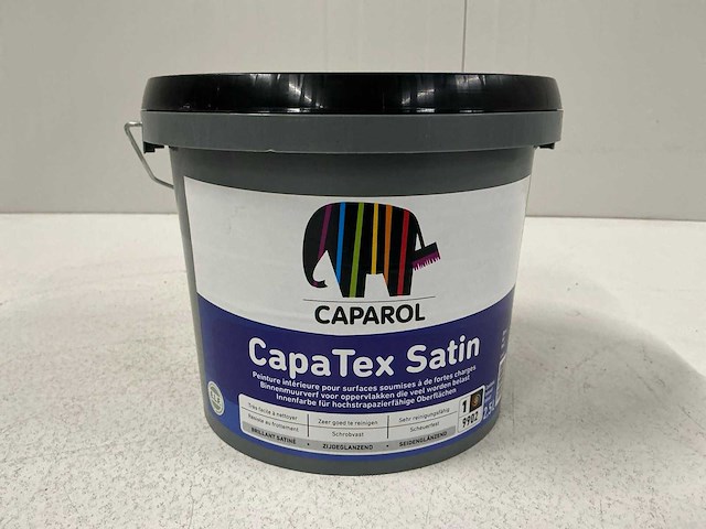 Caparol capatex satin binnenmuurverf 2,5l (3x) “ongebruikt” - afbeelding 1 van  1