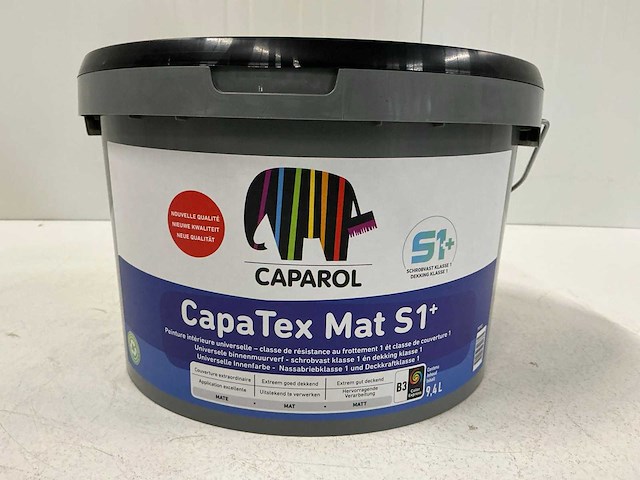 Caparol capatex satin mat s1+ 9,4l (3x) “ongebruikt” - afbeelding 1 van  1