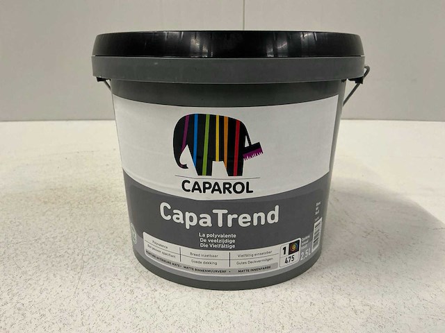 Caparol capatrend binnenmuurverf 2,5l (5x) “ongebruikt” - afbeelding 1 van  1