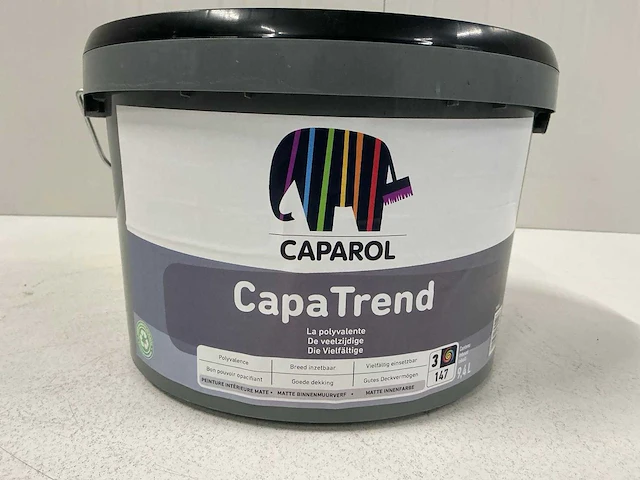 Caparol capatrend binnenmuurverf 9,4l (3x)”ongebruikt” - afbeelding 1 van  1