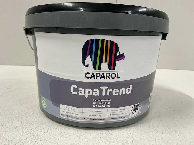 Caparol capatrend binnenmuurverf 9,4l (3x)”ongebruikt” - afbeelding 1 van  1