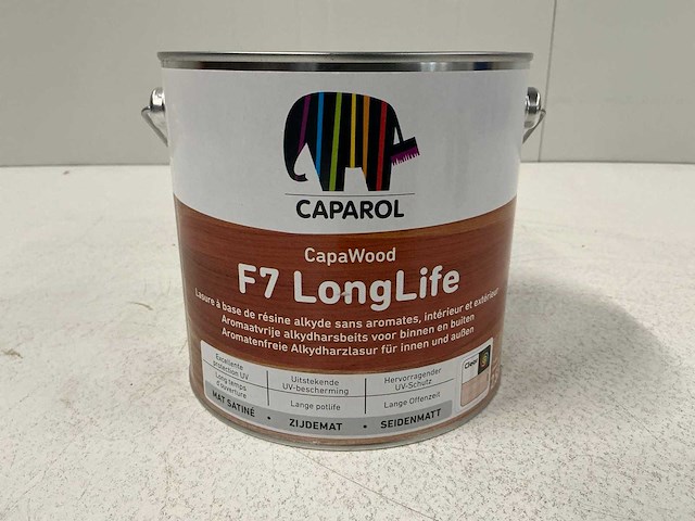 Caparol capawood f7 longlife verf 2,5l (3x) “ongebruikt” - afbeelding 1 van  1