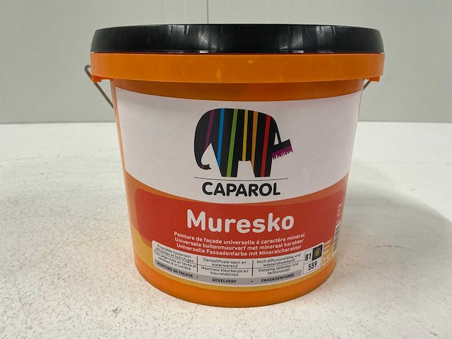 Caparol muresko buitenmuurverf 2,5l (3x)”ongebruikt” - afbeelding 1 van  1