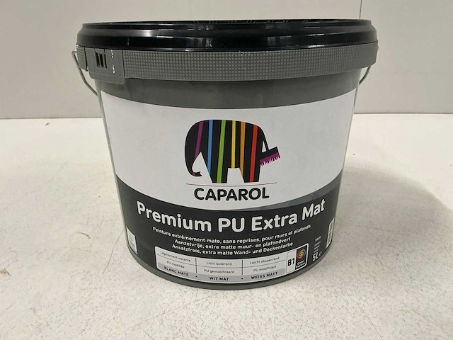 Caparol premium pu extra mat voorstrijkmiddel 5l (4x) “ongebruikt” - afbeelding 1 van  1