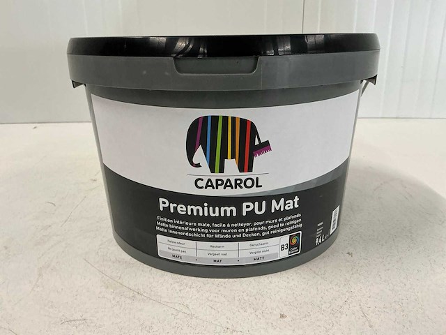 Caparol premium pu mat voorstrijkmiddel 9,4l (3x) “ongebruikt” - afbeelding 1 van  1