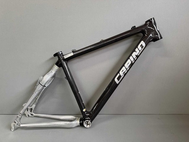 Capino - atb carbon/kevlar - atb frameset carbon 6k met kevlar white carbon versterkte achterbrug - afbeelding 1 van  9