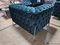 Capitonné fauteuil - ca. 100x128x84 cm - afbeelding 3 van  5
