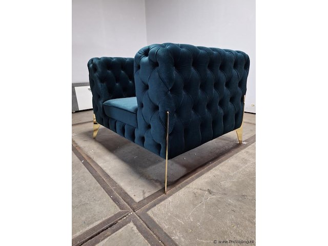 Capitonné fauteuil - ca. 100x128x84 cm - afbeelding 5 van  5