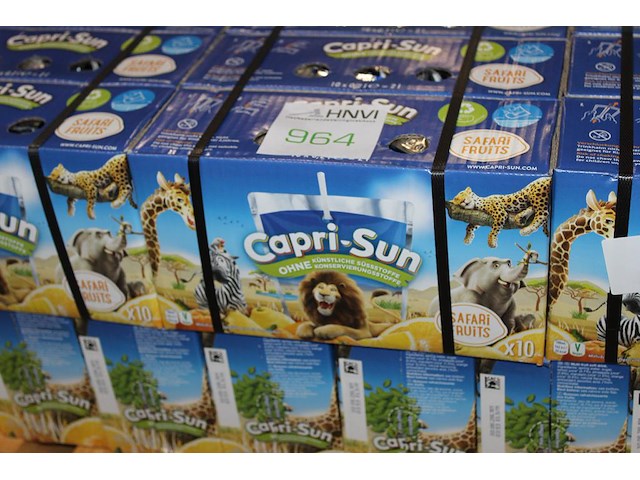 Capri sun safari fruit op pallet. totaal 92 doosjes met 10x 200 ml. tht 6-26. - afbeelding 3 van  3