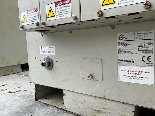 Capstone c65 gasgestookte microturbine / stroomgenerator 65 kw - afbeelding 2 van  32