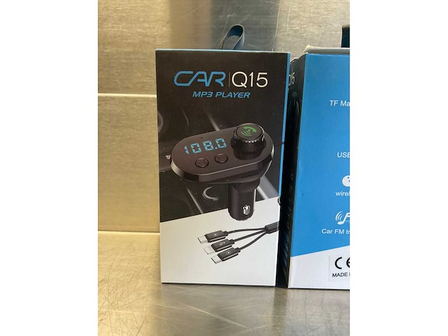Car q15 bluetooth fm transmitter - carkit (10x) - afbeelding 3 van  6