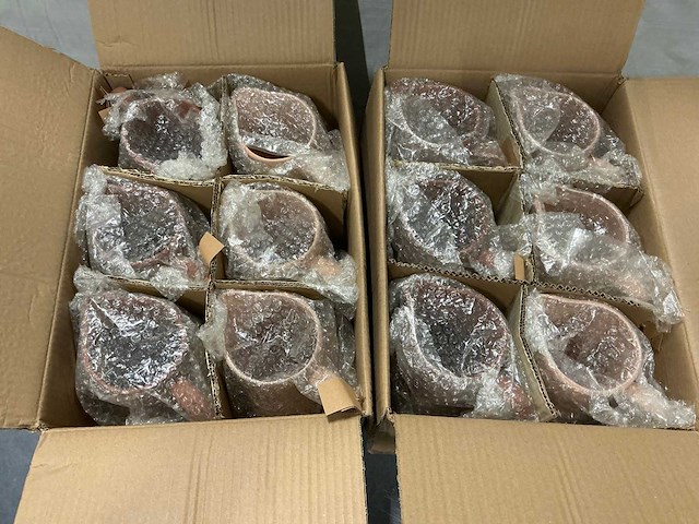 Carafe terracotta 17.5x12x21cm mixed (12x) - afbeelding 4 van  5