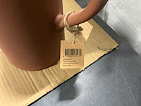 Carafe terracotta 17.5x12x21cm mixed (12x) - afbeelding 3 van  5