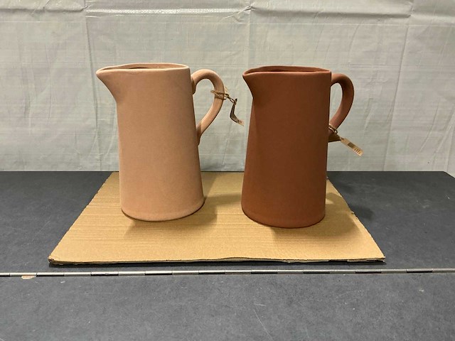 Carafe terracotta 17.5x12x21cm mixed (12x) - afbeelding 1 van  5