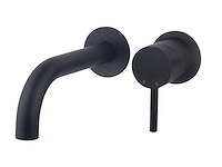 Caral eenhendel wastafel afbouwdeel mat zwart - afbeelding 1 van  4