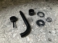 Caral eenhendel wastafel afbouwdeel mat zwart - afbeelding 2 van  4