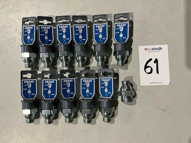 Carat adapter 1/2”g x m30 verloop diamantboor (12x) - afbeelding 2 van  3