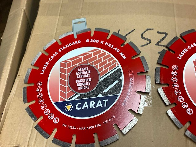 Carat baksteen/beton 300x25,4 zaagblad (2x) - afbeelding 3 van  3
