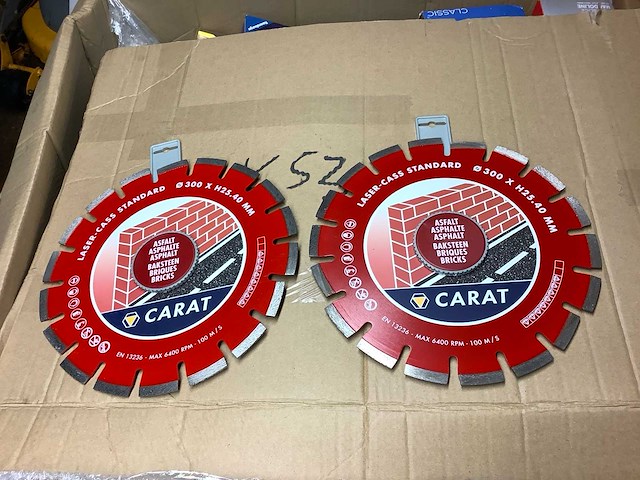 Carat baksteen/beton 300x25,4 zaagblad (2x) - afbeelding 1 van  3