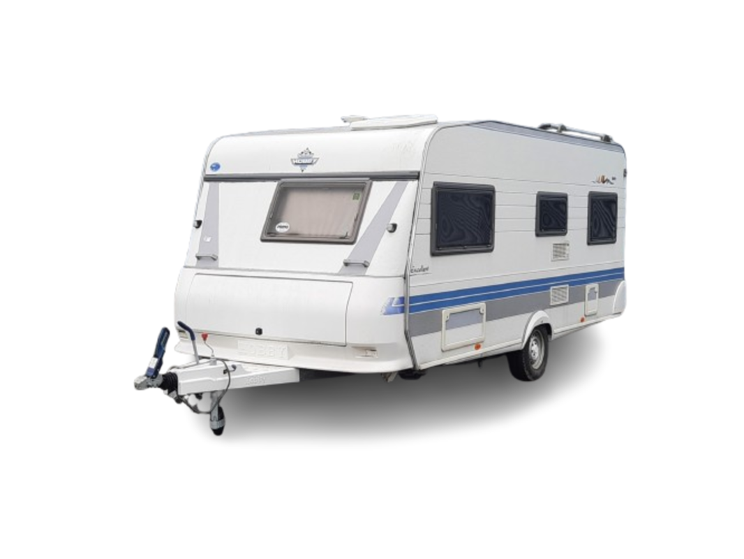 Caravan en gesloten aanhangwagen