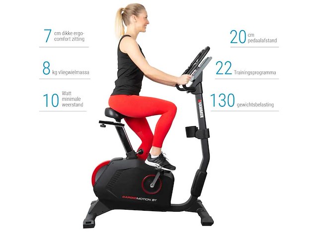 Cardio motion bt - ergometer - home trainer - afbeelding 9 van  16
