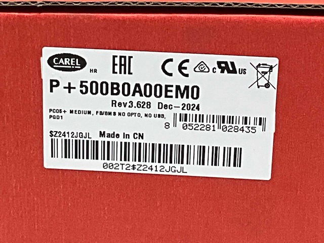 Carel p+500b0a00em0 regelaar pco5+ medium, fb/bms no opto, no usb, pgd1 inbouw - afbeelding 9 van  9