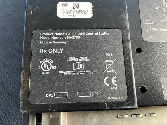 Carescape mas700 central station (2x) - afbeelding 6 van  6
