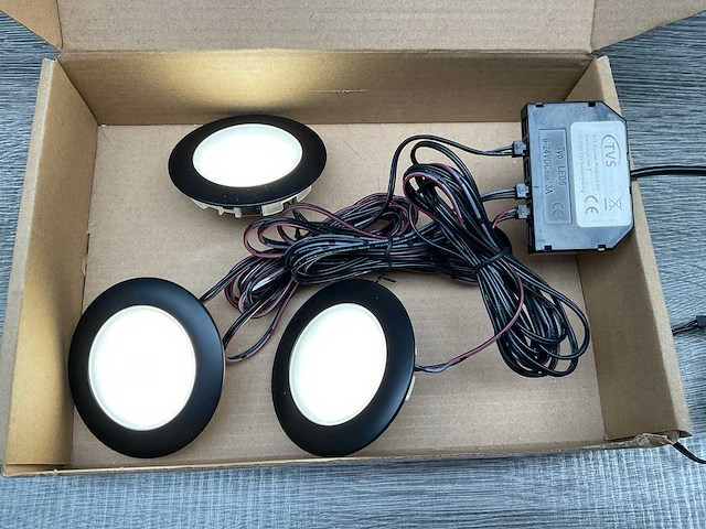 Caressi skye 58 multi tone led set inbouwspots ø 6,5x1,1 cm - afbeelding 3 van  3