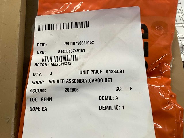 Cargo holder assembly - afbeelding 3 van  3