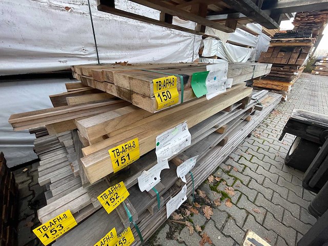 Caribisch eiken planken geschaafd 1000-1500x115x45mm (17x) - afbeelding 2 van  3