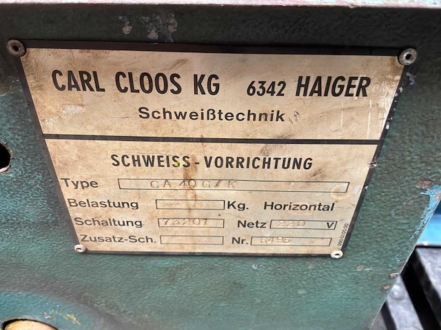 Carl cloos kg - ca 40 g/k - lasrolsysteem - afbeelding 8 van  8
