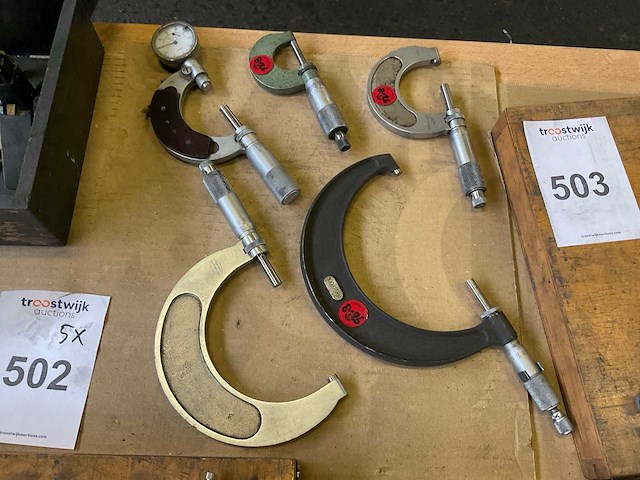 Carl mahr esslingen buitenmaat micrometer (5x) - afbeelding 1 van  6