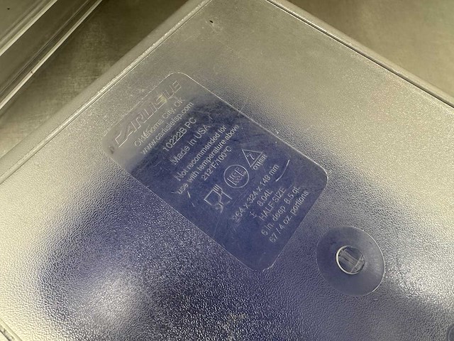 Carlisle - gn 1/2-150 - kunststof gastronormbak met deksel (10x) - afbeelding 3 van  3