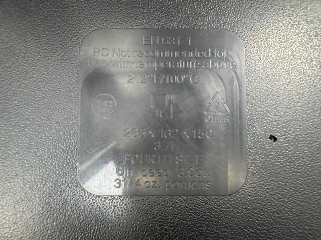 Carlisle - gn 1/4-150 - kunststof gastronormbak (10x) - afbeelding 2 van  2