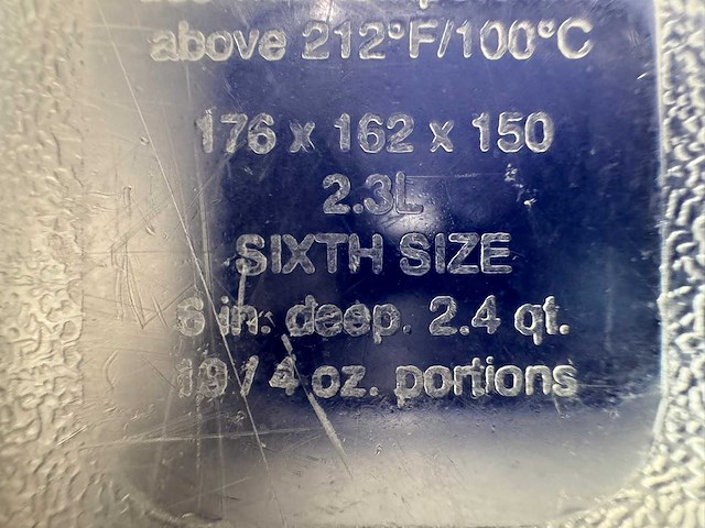 Carlisle - gn 1/6-150 - kunststof gastronormbak met deksel - afbeelding 3 van  3