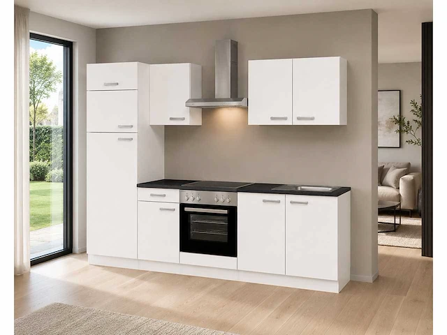 Carlos - wit - design keuken inclusief apparatuur - afbeelding 2 van  2