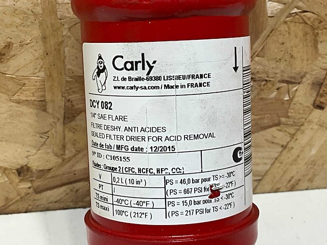 Carly dcy082 droger 1/4"fl (8x) - afbeelding 2 van  5