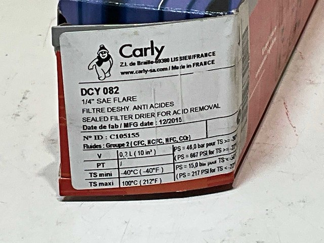 Carly dcy082 droger 1/4"fl (8x) - afbeelding 5 van  5