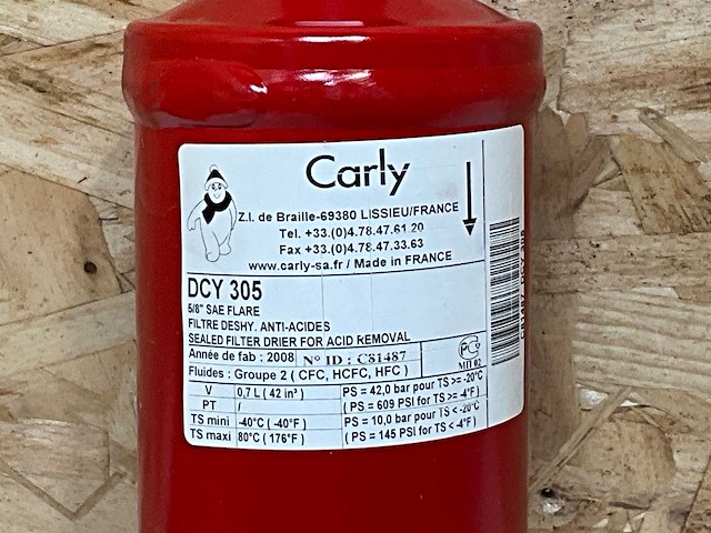 Carly dcy305s filterdroger 5/8"s (8x) - afbeelding 3 van  6