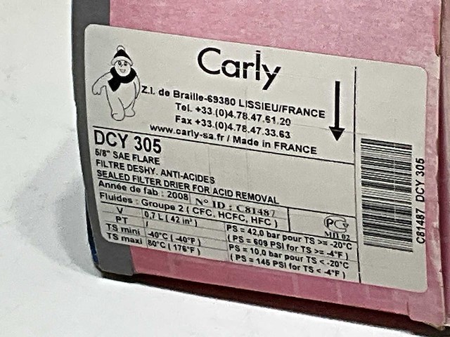 Carly dcy305s filterdroger 5/8"s (8x) - afbeelding 6 van  6