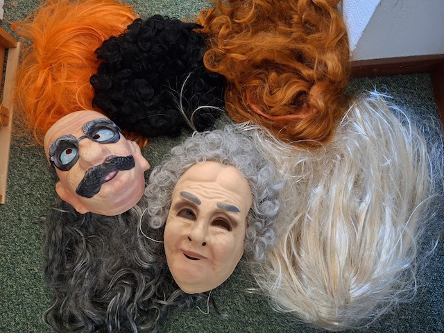 Carnaval spullen pruiken en maskers - afbeelding 3 van  3