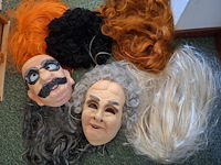 Carnaval spullen pruiken en maskers - afbeelding 3 van  3