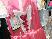 Carnavalskleding aan zevendelige wandstelling, ruim 240 kledingstukken, brillen, bretels, tasjes, panty's, ... - afbeelding 5 van  15