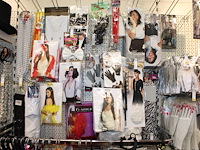 Carnavalskleding aan zevendelige wandstelling, ruim 240 kledingstukken w.o. brillen, bretels, tasjes, panty... - afbeelding 3 van  18